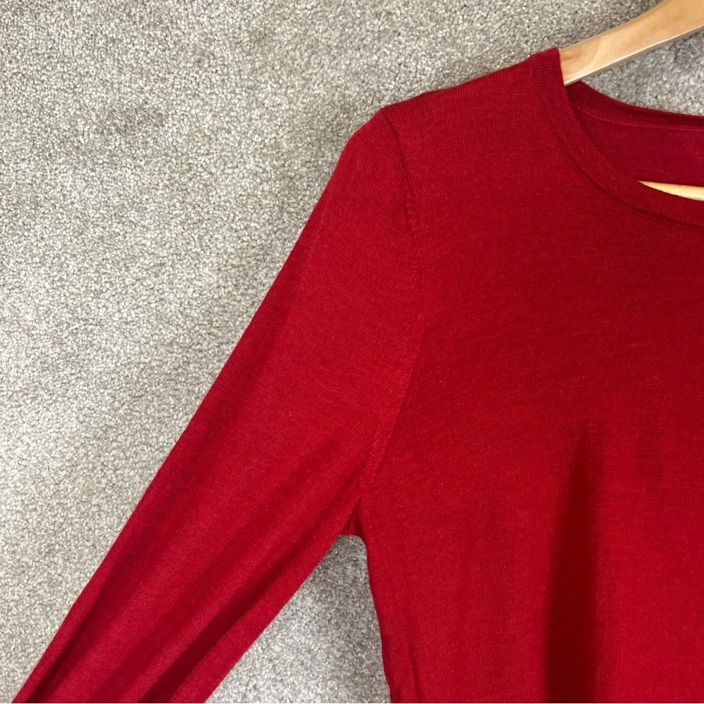 RSVP by Talbots Sweater Womens Medium Petite Red Merino Wool Pullover- 1446* - Picture 9 of 10